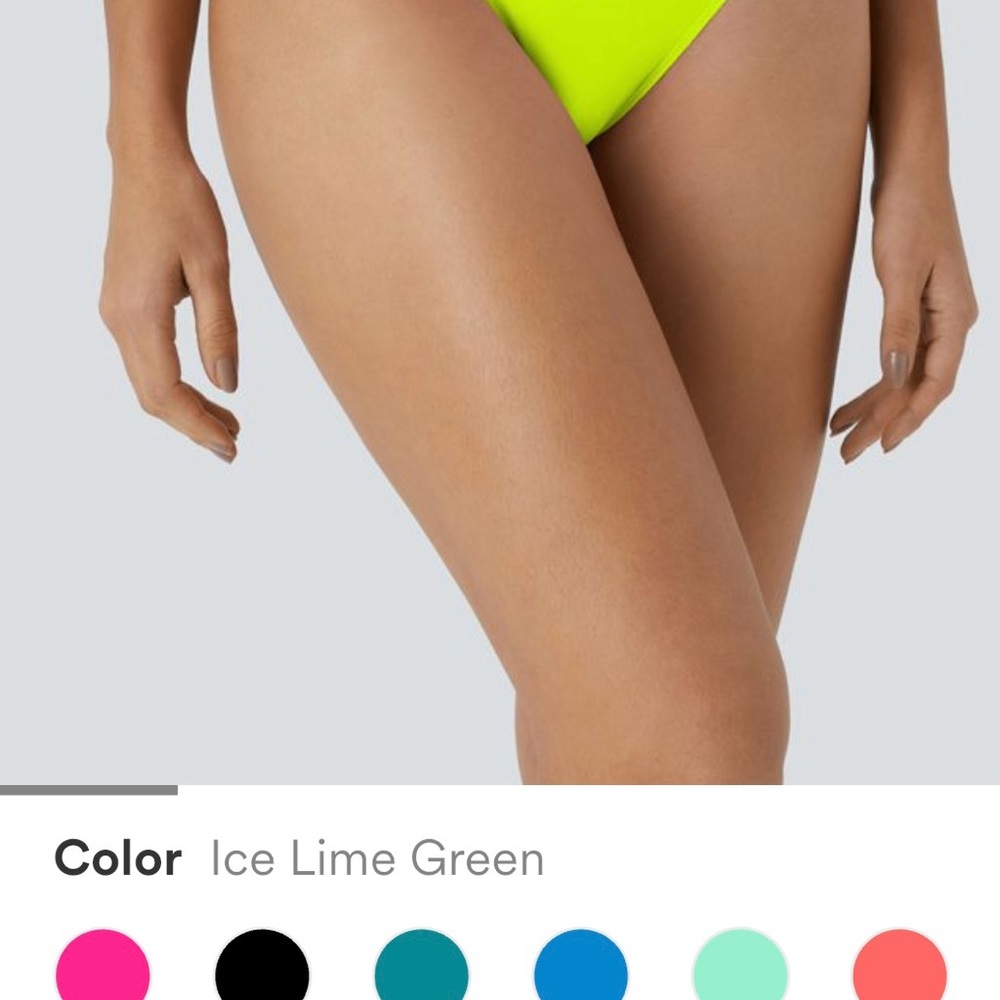 HALARA Ice Lime Green Bikini Bottom